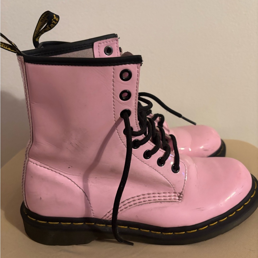 Dr. Martens Pink Ankle Boots